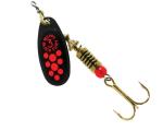 Mepps Black Fury Black with Hot Red Dot Size 1